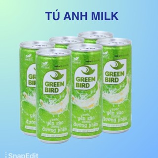 [ HOT ] NƯỚC YẾN SÀO CHƯNG ĐƯƠNG PHÈN GREEN BIRD - lon 240ml