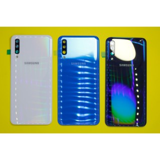 Nắp lưng Samsung A50 (kèm vành camera liền kính) nhiều màu new zin