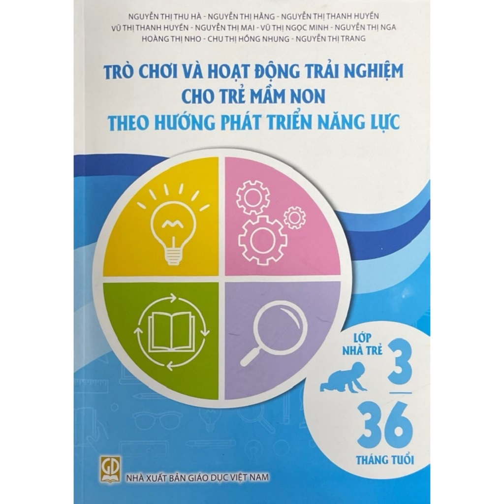 Sách -Trò chơi và hoạt động trải nghiệm chgo trẻ mầm non theo hường phát triển năng lực 3-36 tháng tuổi