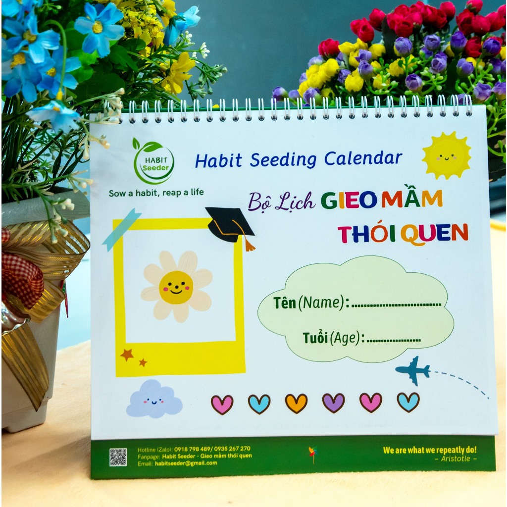 Lịch thói quen tốt mỗi ngày Habit Seeder