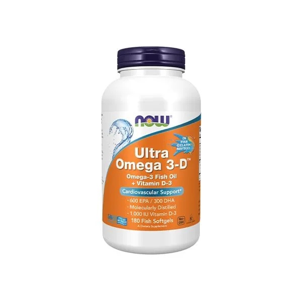 Viên uống dầu cá Now Ultra Omega 3 D 180 viên