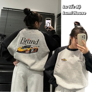 LUMI HOUSE LUMI CLUB LMC ÁO SWEATER CỔ TRÒN DÀI TAY NỈ BÔNG FORM BOXY ĐA DẠNG UNISEX