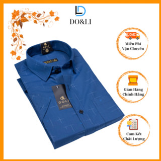 Áo Sơ Mi Nam Trung Niên CỘC TAY  Hoạ Tiết  Thương Hiệu DoLi