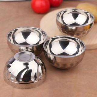 Chén bát ăn inox kiểu xoắn tiện lợi ms14