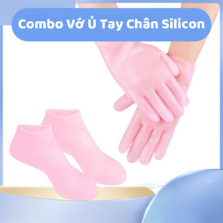 Combo Vớ Ủ Tay Chân Silicon Giúp Dưỡng Mềm Da Chống Khô Da, Vớ Ủ Kem Ủ Tay Chân Tiện Lợi