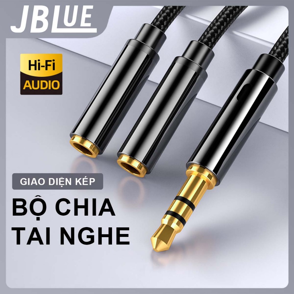 3.5MM Jack Audio Splitter Cáp 2 trong 1 Bộ chia âm thanh mở rộng cho tai nghe