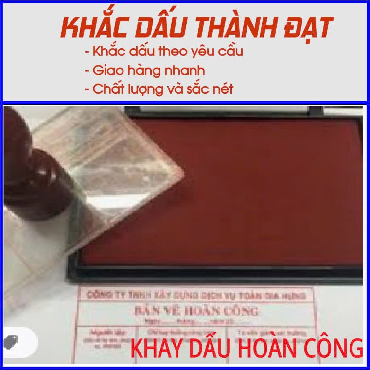 Khay mực dấu hoàn công (Trodat)