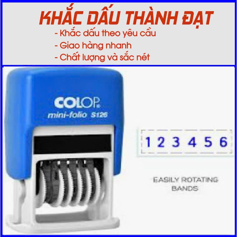 Dấu 6 số liền mực (Colop S126)