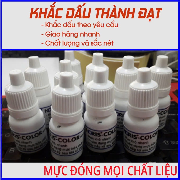 mực dấu đóng trên mọi chất liệu