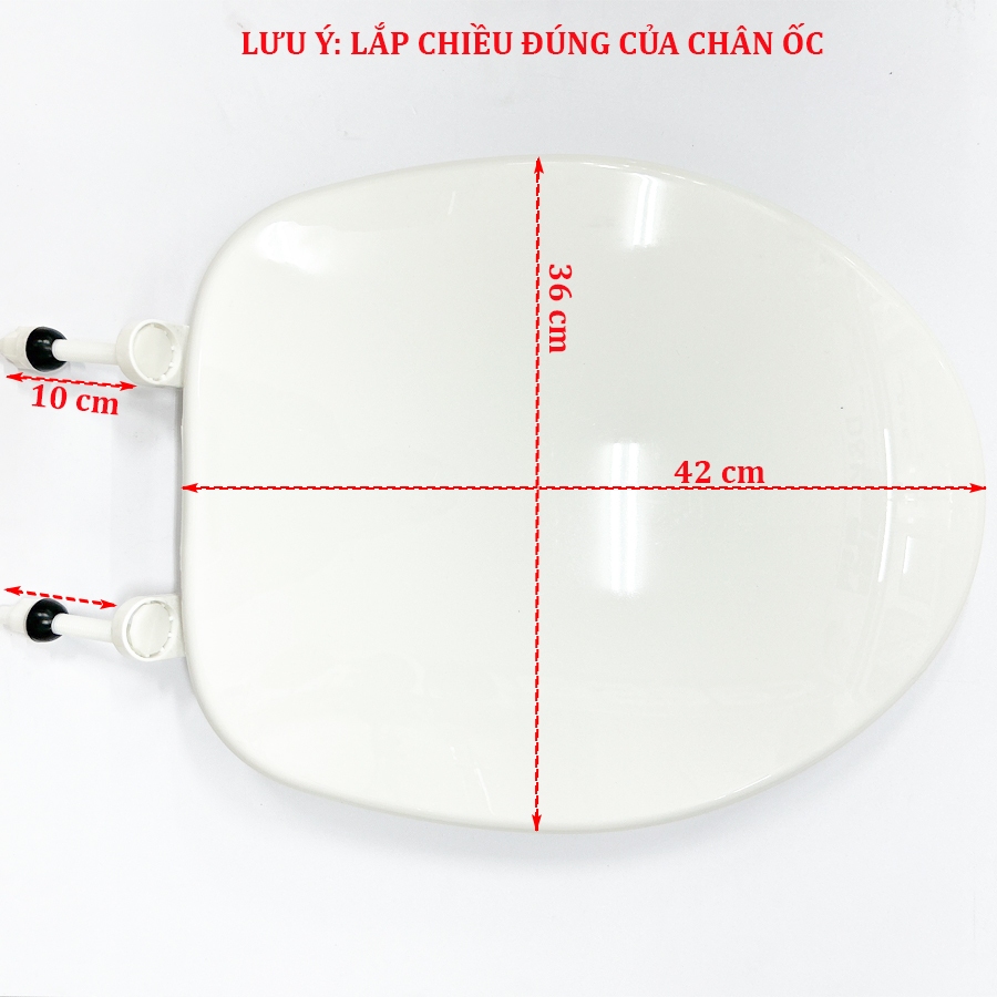 Nắp bồn cầu nhựa cao cấp thay bồn cầu Inax C117, C108, C306, C504VT, C504VR