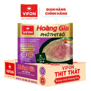 Thùng 18 Gói Phở Thịt Bò Vifon Hoàng Gia ( 18 gói x120g)