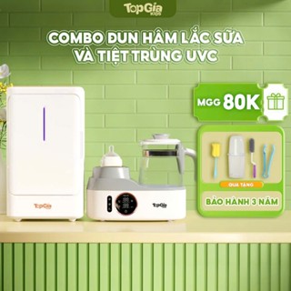 Máy đun và hâm nước hâm lắc sữa TopGiaKids (M3-02) đa chức năng,hâm sữa, giữ nhiệt, lắc sữa tự động