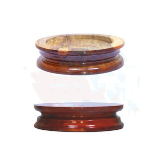 Đế gỗ tròn - Đế gỗ đặt bình ngâm cao cấp / đế bình ngâm / đế gỗ 20cm