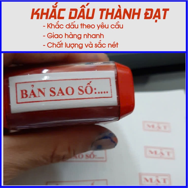Con dấu "BẢN SAO SỐ ..." (Chuẩn thông tư 24 Bộ Công An)