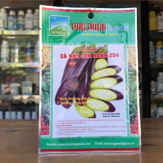 Hạt giống cà nâu cơm xanh 1g