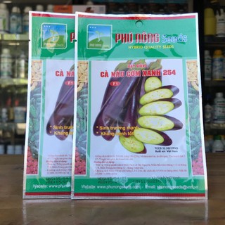 Hạt giống cà nâu cơm xanh 1g