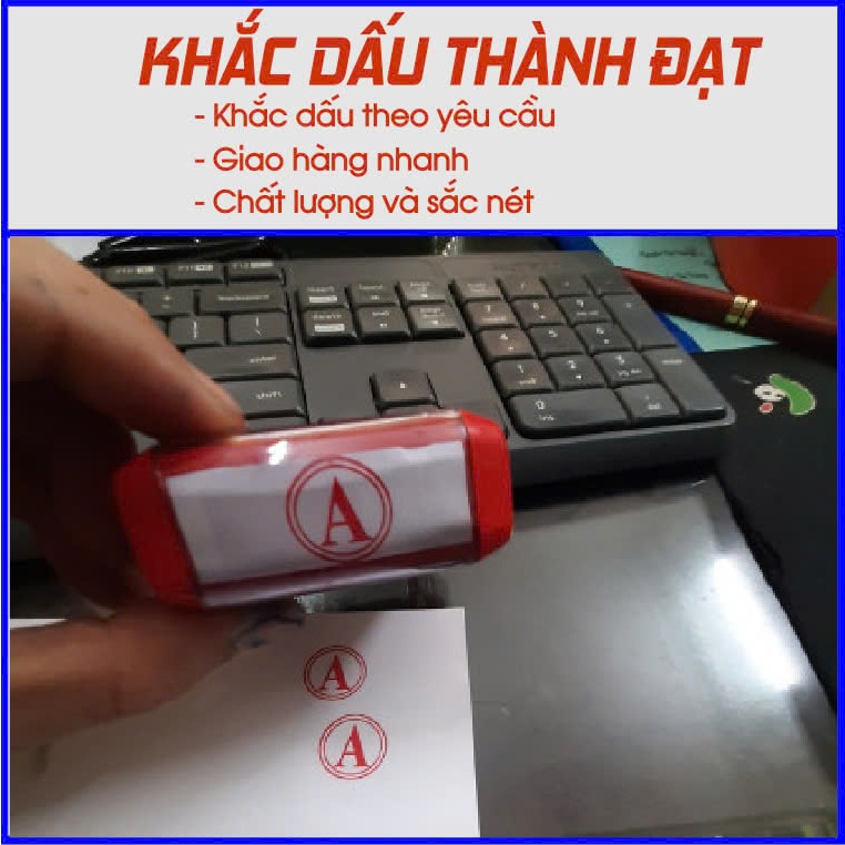 Con dấu chữ "A" (Chuẩn thông tư 24 Bộ Công An)