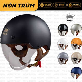 Mũ bảo hiểm 1/2 Royal M239 kính âm chính hãng size M L XL XXL cho nam và nữ đi xe máy tại Nón Trùm