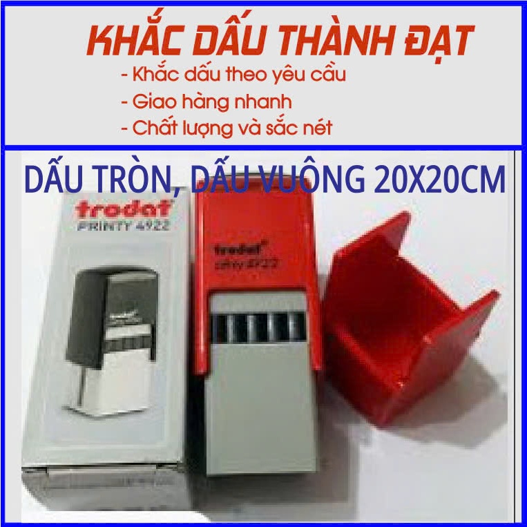 Dấu tròn, dấu vuông 20x20mm