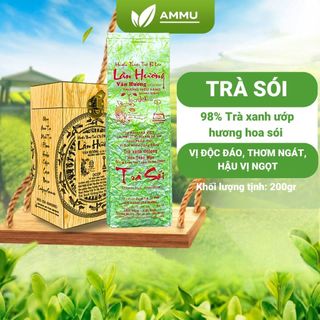  Trà Xanh Olong Hoa Thảo Mộc Ướp Hoa Sói Làn Hương 1960 trà ô long thượng hạng Blao  túi 200g. 