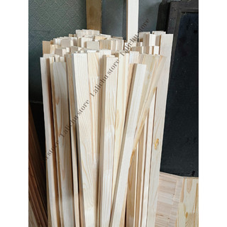 Thanh gỗ decor DIY, nan gỗ thông bào mịn làm kệ, làm khung, làm đồ thủ công handmade