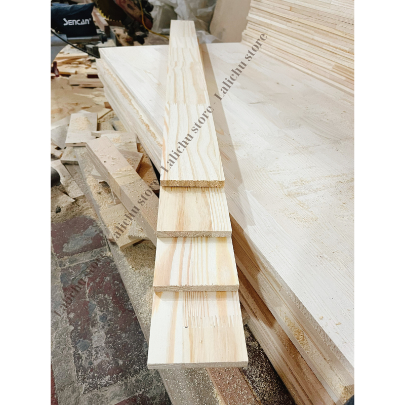 Thanh gỗ decor DIY, nan gỗ thông bào mịn làm kệ, làm khung, làm đồ thủ công handmade