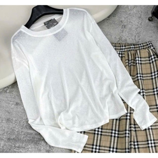 (B002) Bộ thu đông nữ Bắp Bơ Ry, áo thun dài tay TRƠN mix quần kẻ ca rô suông dài