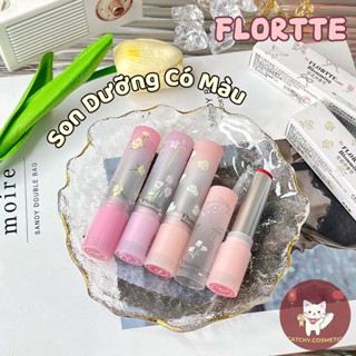 [FLORTTE] Son Dưỡng FLORTTE Dạng Thỏi Có Màu Vỏ Hoa Nhám Ombre Dưỡng Ẩm Mềm Mịn Blomming 2.4g