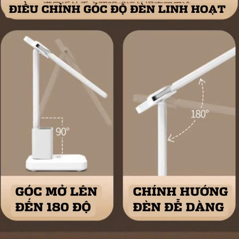 Đèn Bàn Học, Đọc Sách Tích Điện, Bảo Vệ Mắt, Nút Cảm Ứng 3 Chế Độ Ánh Sáng Tùy Chỉnh TENZATEK | BigBuy360 - bigbuy360.vn
