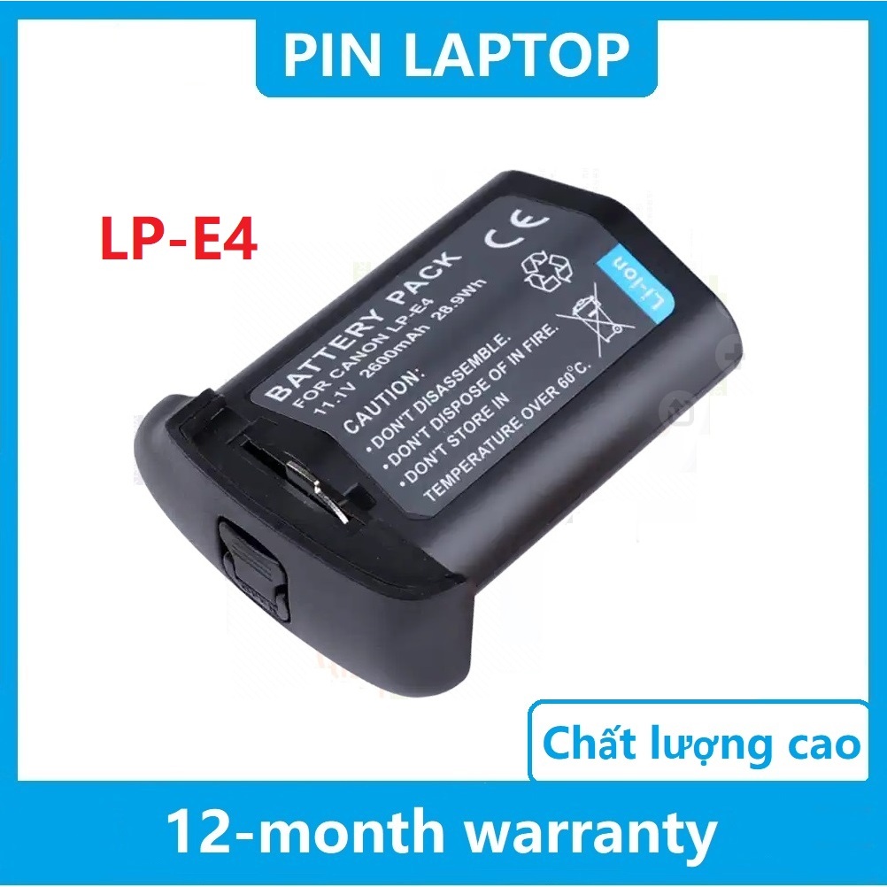 ☸Pin LP-E4 cho máy ảnh DSLR Canon EOS 1Ds Mark Ⅲ IV/1DX 1Ds3 1D3 1D4 máy ảnh （2600mAh/28.9Wh）