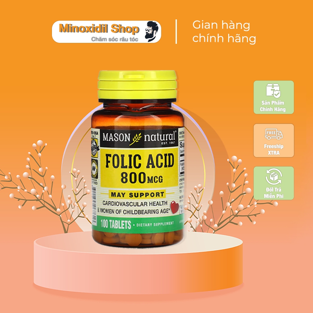 Viên uống Folic mọc Râu Tóc