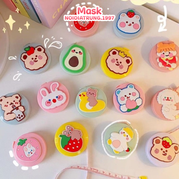 Thước Dây Đo Mini Dạng Rút Ấn Nútâ
