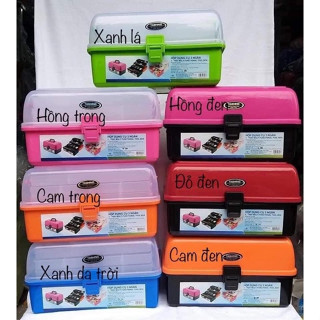 Cốp nhựa 3 tầng đựng đồ nail - mi