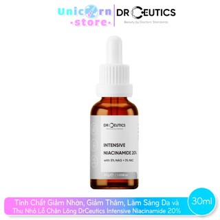Tinh Chất Giảm Nhờn, Giảm Thâm, Làm Sáng Da và Thu Nhỏ Lỗ Chân Lông DrCeutics Intensive Niacinamide 20% 30ml