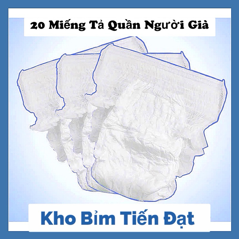 [ SG Hoả Tốc ] TÚI 20 MIẾNG TẢ QUẦN KHÔNG HIỆU CHO NGƯỜI GIÀ BAO BÌ TRONG SUỐT THẤM HÚT TỐT