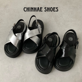 Dép quai hậu sandal 2 quai chéo chất phao cao cấp tăng chiều cao 4cm phong cách trẻ trung Ulzzang cho nữ đi hằng ngày