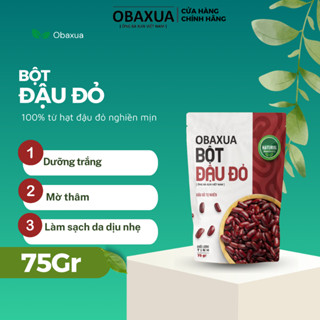 Bột đậu đỏ Obaxua nguyên chất sạch mịn 100% Organic - Mặt Nạ Dưỡng Trắng Da, Dưỡng ẩm Mờ Thâm, Tẩy Tế Bào Chết