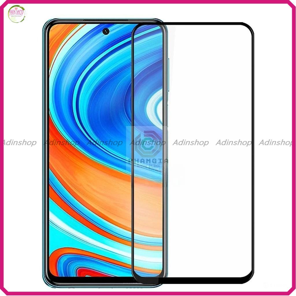 Kính cường lực Xiaomi Redmi Note 9s / Note 9 pro / Note 9 pro max full màn hình, full keo, siêu chuẩ