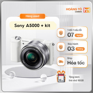 Máy ảnh Sony Alpha A5000 +kit (trắng) cũ đẹp