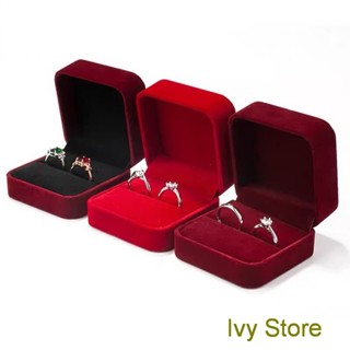 Hộp nhung đựng trang sức HCM, Hộp vải nhung đựng nhẫn cưới, nhẫn cặp, bông tai, cài áo, nhẫn cầu hôn Ivy Store