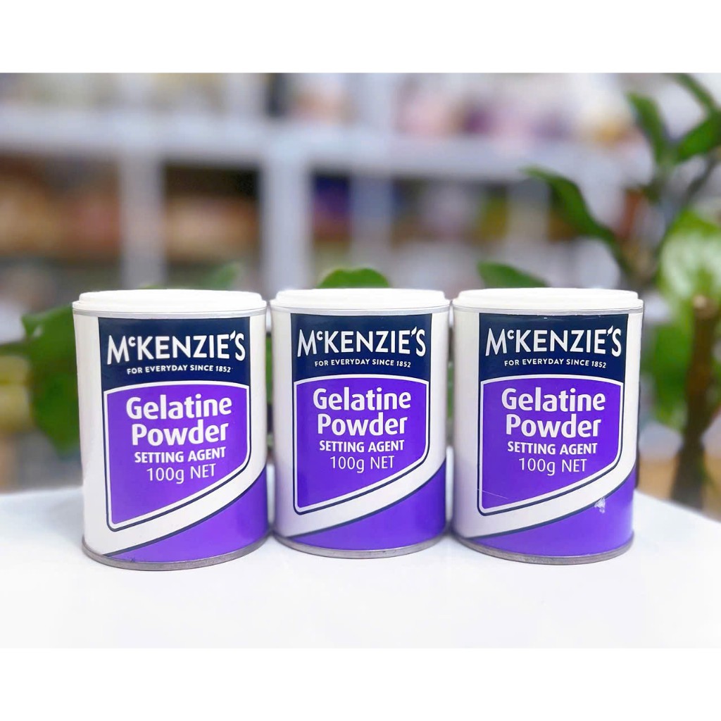 (HÀNG ÚC) Bột Gelatine thương hiệu McKENZIE'S Gelatine Powder Setting Agent hủ 100GR