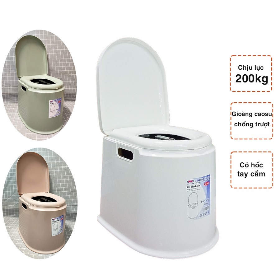 Bô vệ sinh di động trong nhà cho người già người bệnh Hokori 5459