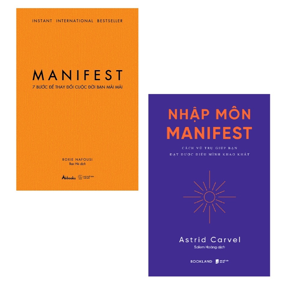 Sách - Combo 2 cuốn: MANIFEST - 7 Bước Để Thay Đổi Cuộc Đời Bạn Mãi Mãi + Nhập Môn Manifest  - AZB