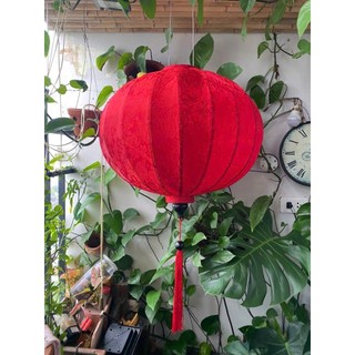 Đèn lồng HỘI AN vải lụa 30cm kiểu Tròn 100E30