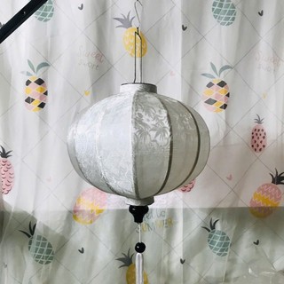 Đèn lồng HỘI AN vải lụa 30cm kiểu Tròn 100E30
