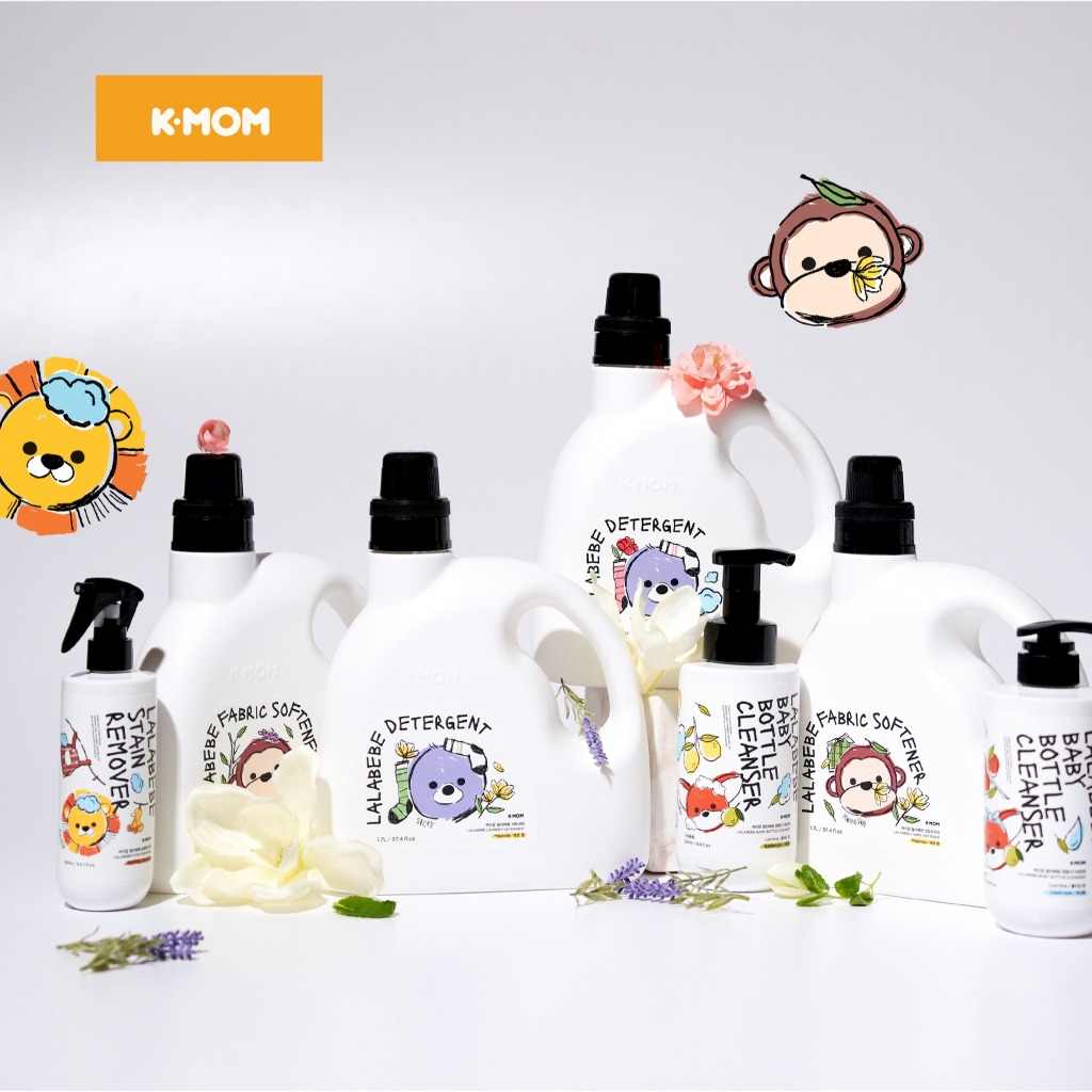 Nước giặt K-mom hữu cơ (organic) Hàn Quốc Lalabebe Lalapopo thuần chay
