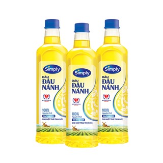 [Combo 3 Chai] Dầu Đậu Nành Simply 1L