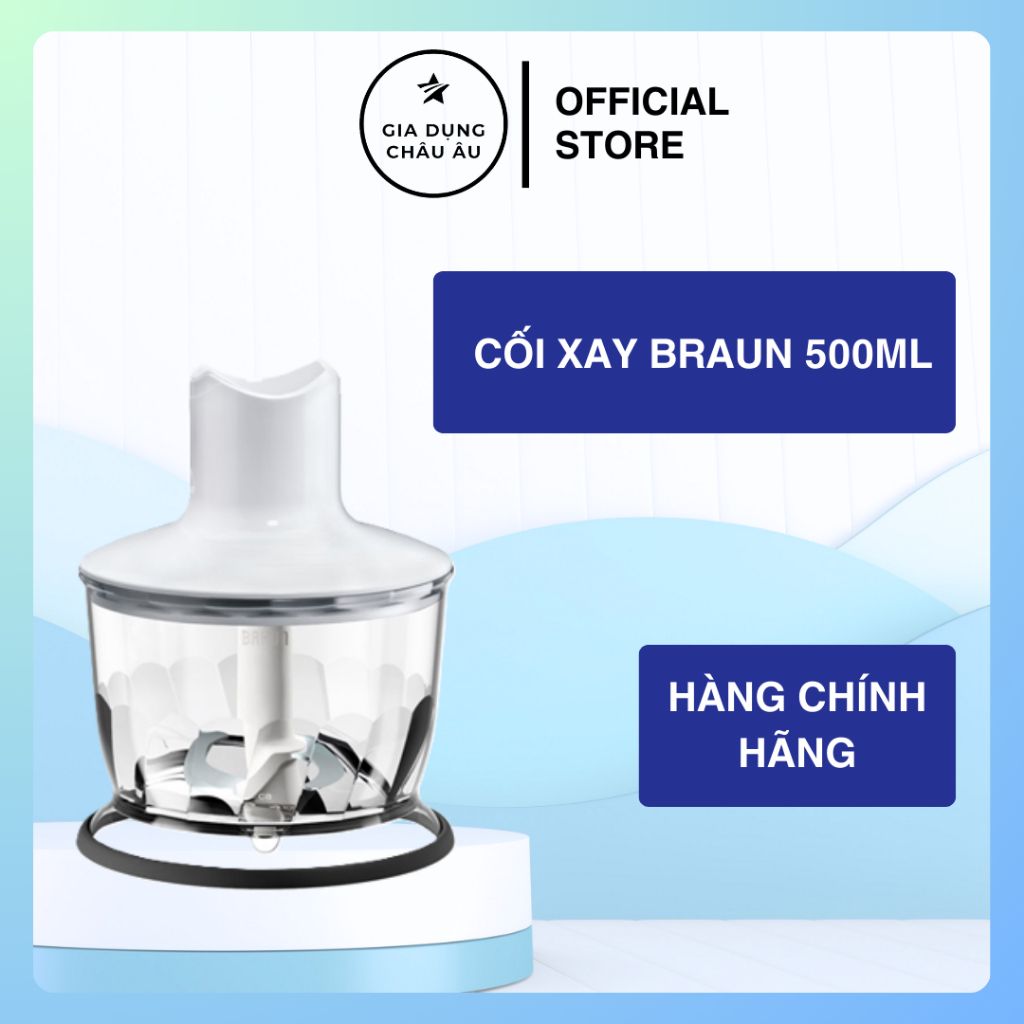 [CHÍNH HÃNG] Cối xay thịt 500ml máy xay cầm tay Braun - Hàng chính hãng