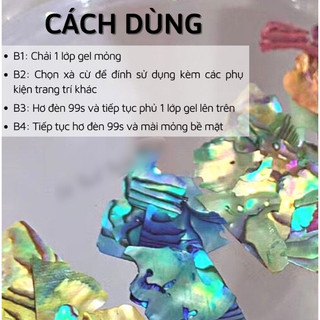 Xà cừ vân đá siêu mỏng set 12 màu