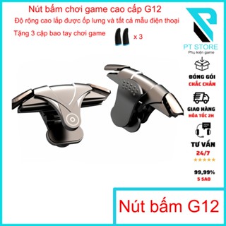 Nút bấm chơi game cao cấp G12 - Độ rộng lớn lắp được cả ốp lưng - Lực bấm nhẹ, nhạy - Chơi Pubg, Freefire, Cod, Cfm
